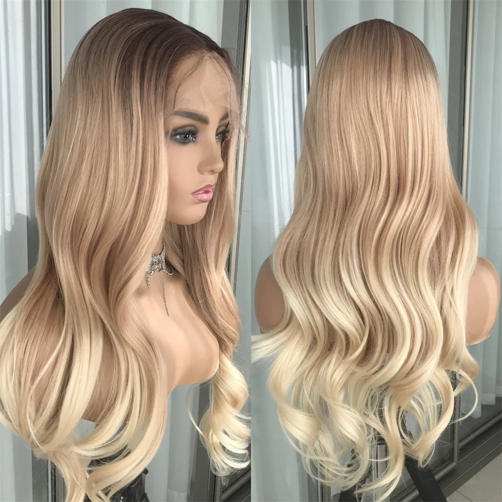 OG Creation Highlight Body Wave Synthetic Wig Long Blonde - OG Creation