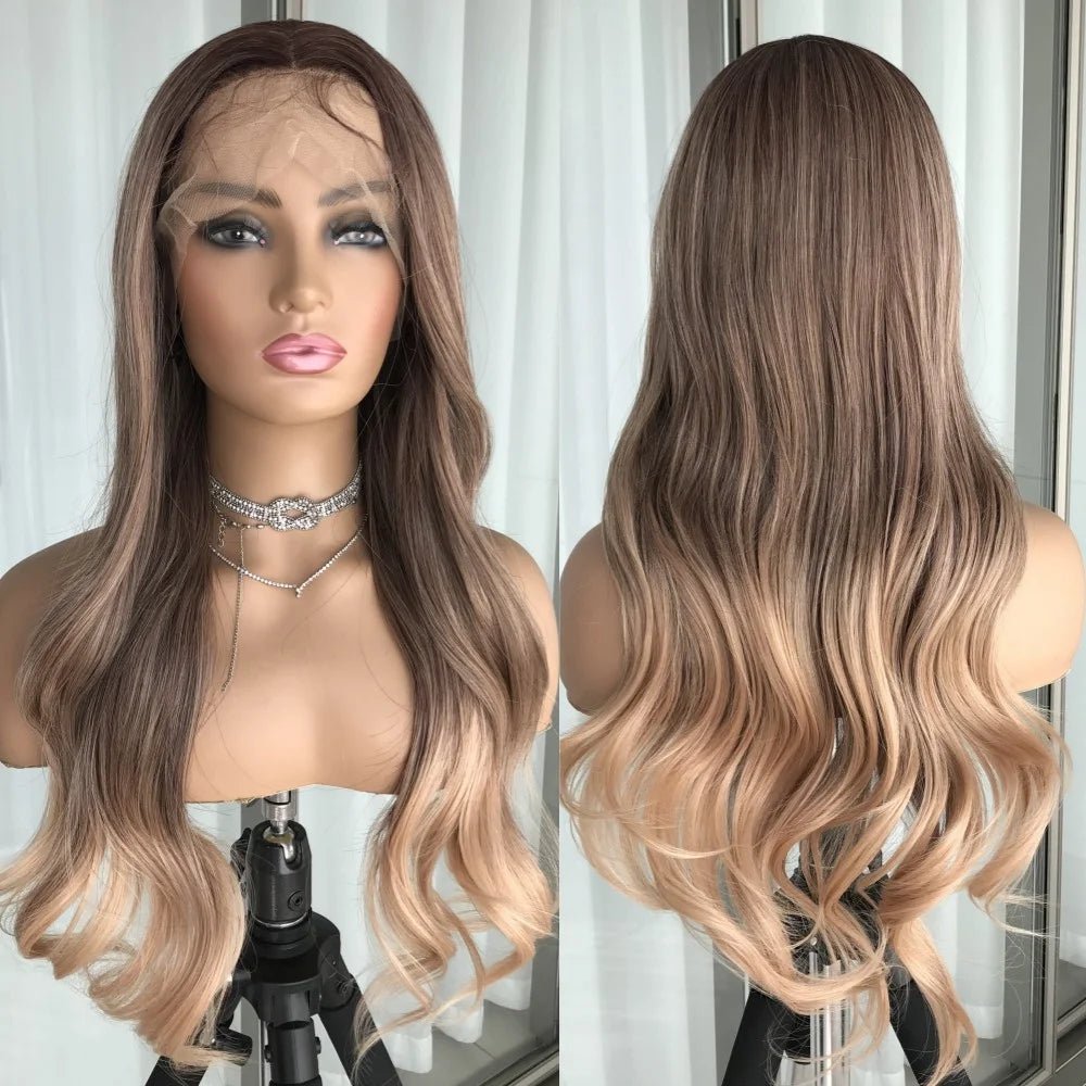 OG Creation Highlight Body Wave Synthetic Wig Long Blonde - OG Creation