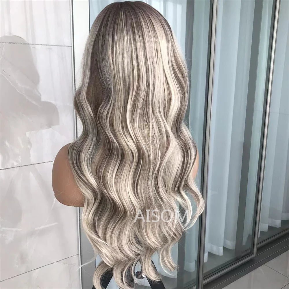 OG Creation Highlight Body Wave Synthetic Wig Long Blonde - OG Creation