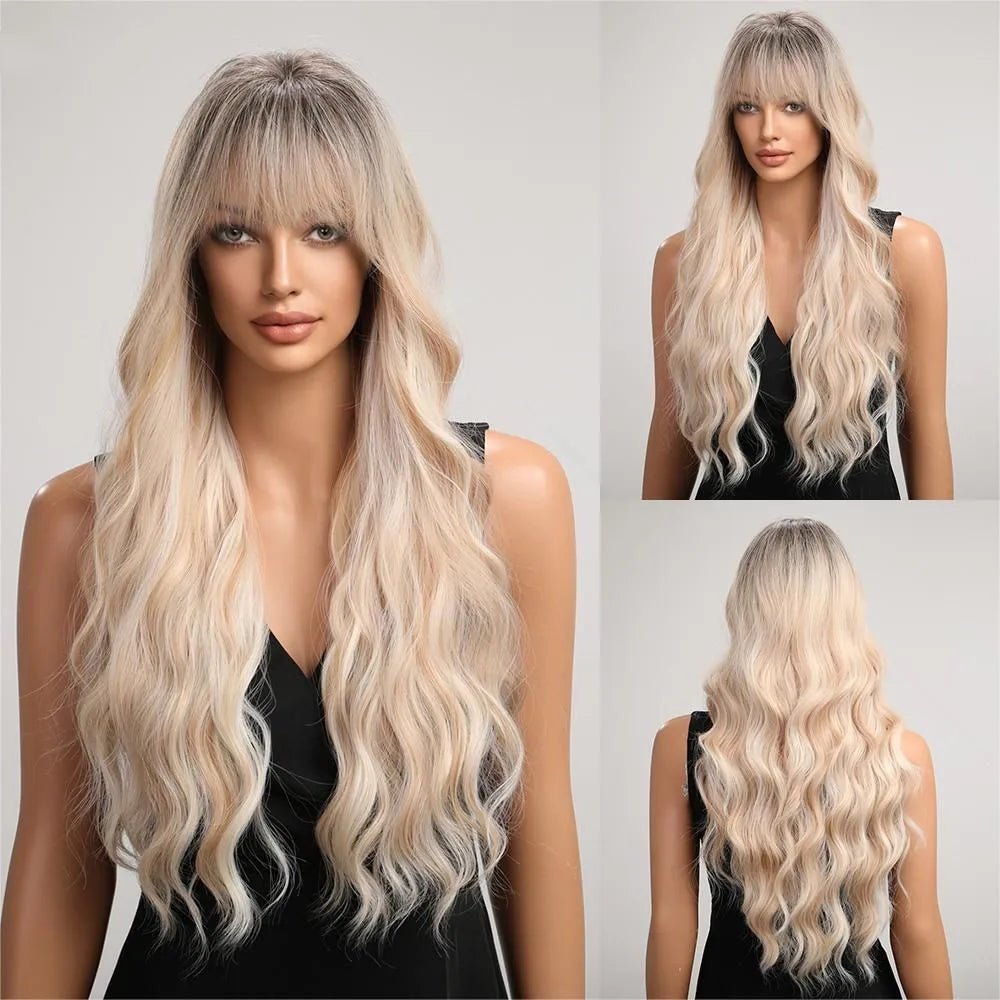 OG Creation Long Synthetic Wig for Daily Wear - Natural Brown - OG Creation