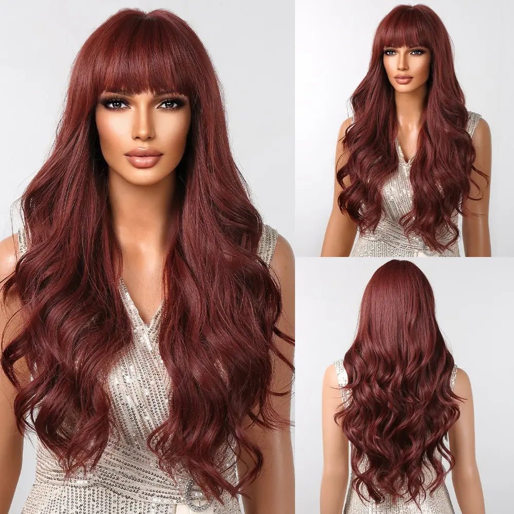 OG Creation Long Synthetic Wig for Daily Wear - Natural Brown - OG Creation
