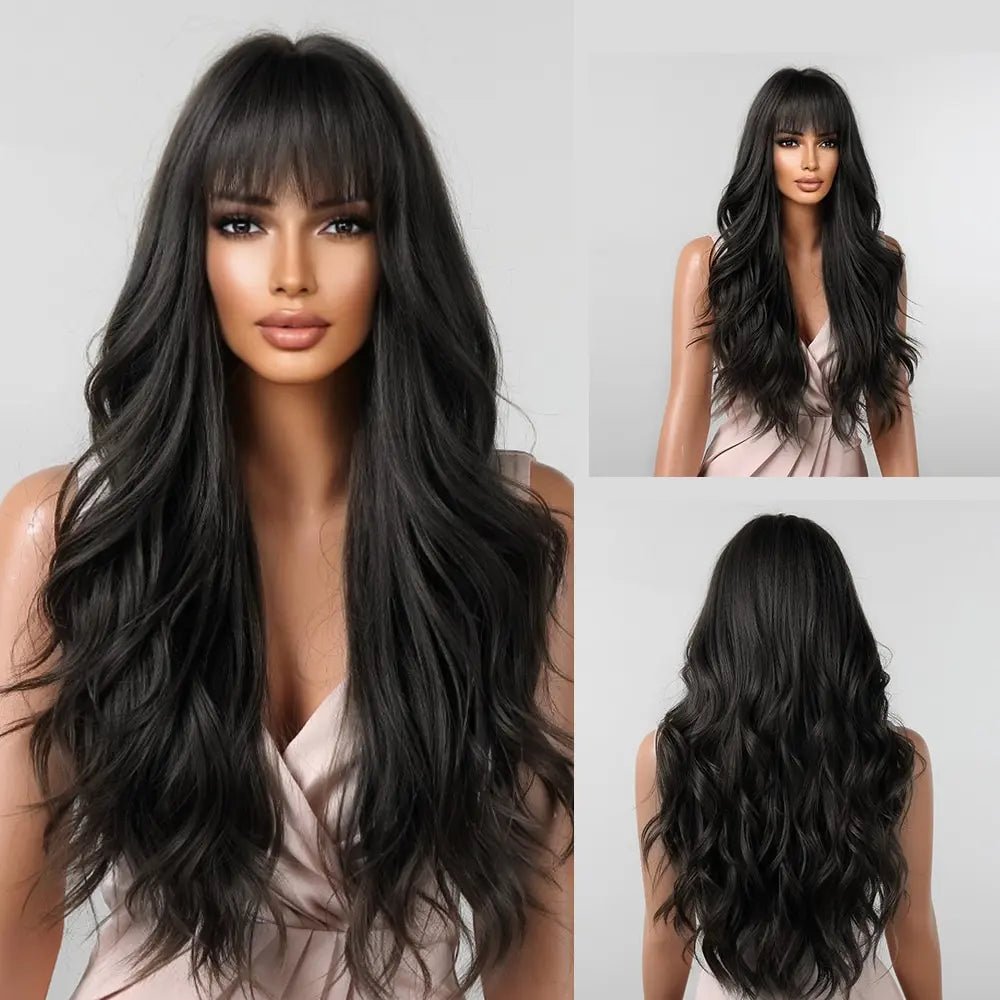 OG Creation Long Synthetic Wig for Daily Wear - Natural Brown - OG Creation