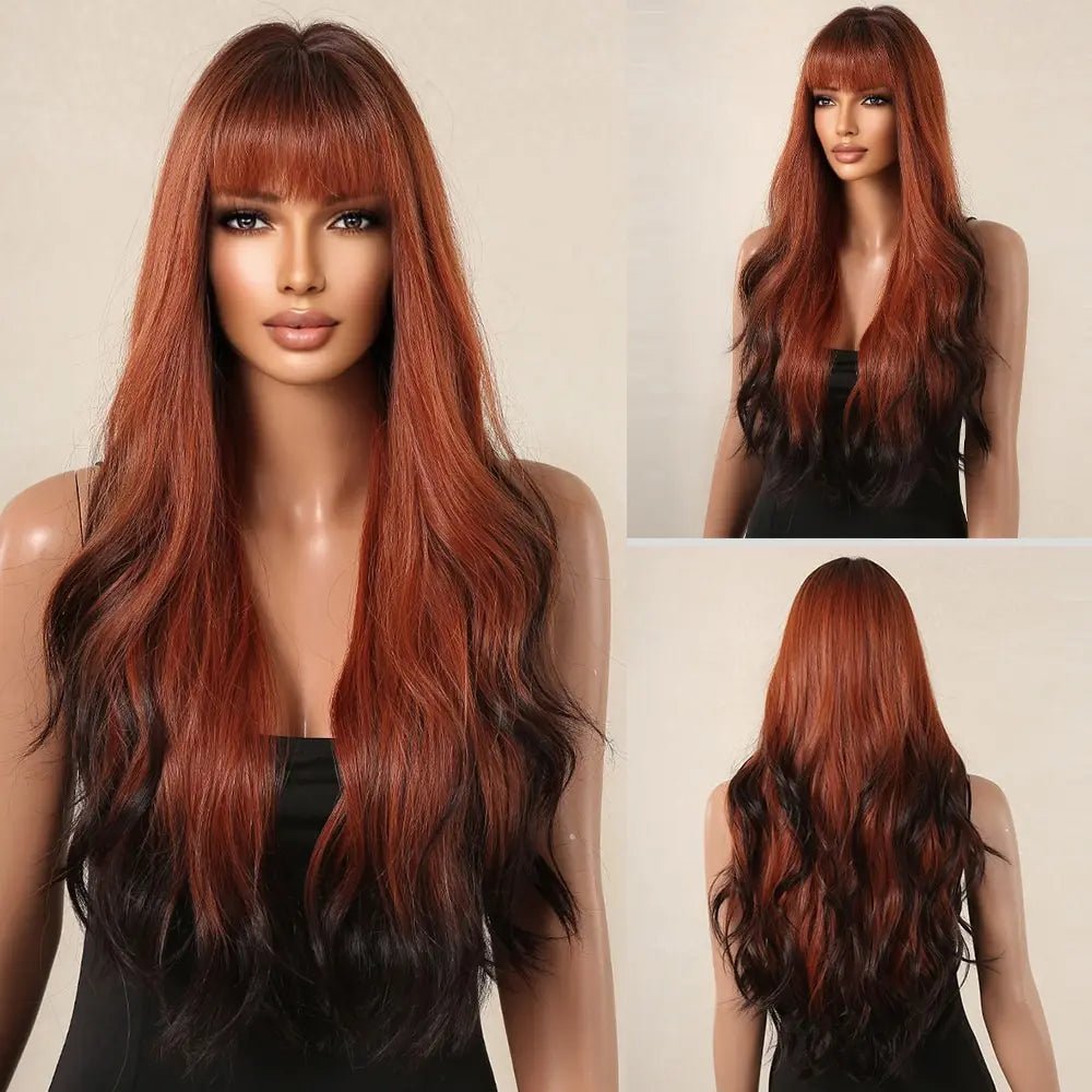 OG Creation Long Synthetic Wig for Daily Wear - Natural Brown - OG Creation