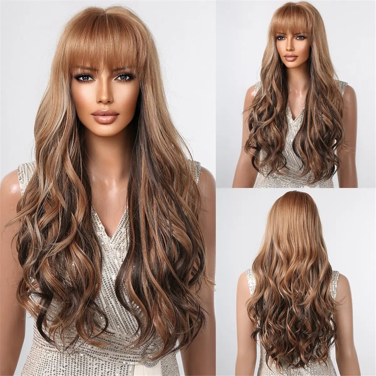 OG Creation Long Synthetic Wig for Daily Wear - Natural Brown - OG Creation